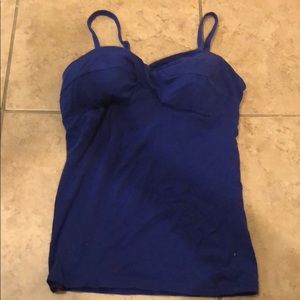 Twist blue tank